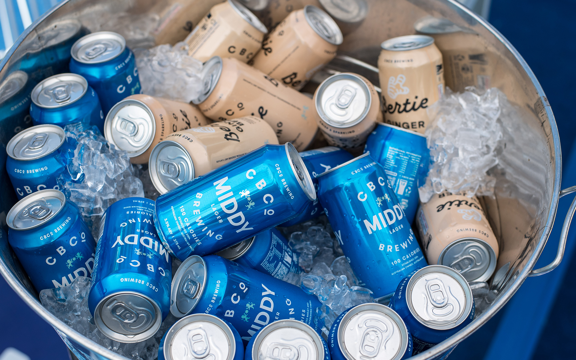 ice bucket full of CBCo cans